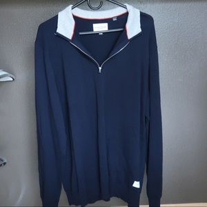 Navy Five Four Half Zip Jacket